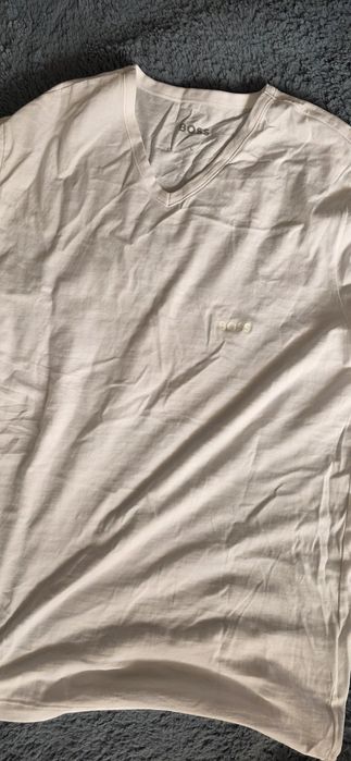 Tricou alb Boss L cu anchior