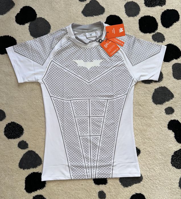 YoungLA tricou de compresie cu maneca scurta alb/negru/grey