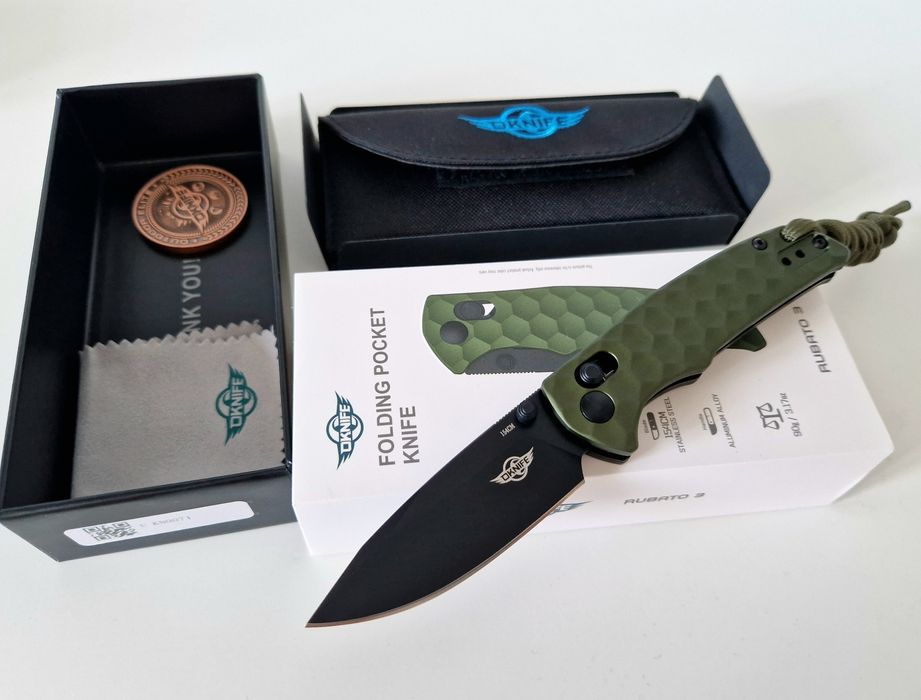 Cutit pliabil EDC Oknife Rubato 3, otel 154CM, rail lock, nou
