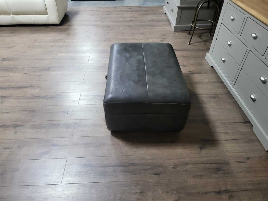 Сива кожена табуретка с функция ракла