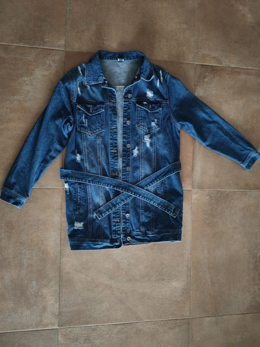 Geaca de blugi tip Trench