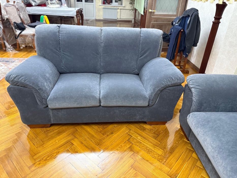 Продается диван 3/2/1 в сером цвете