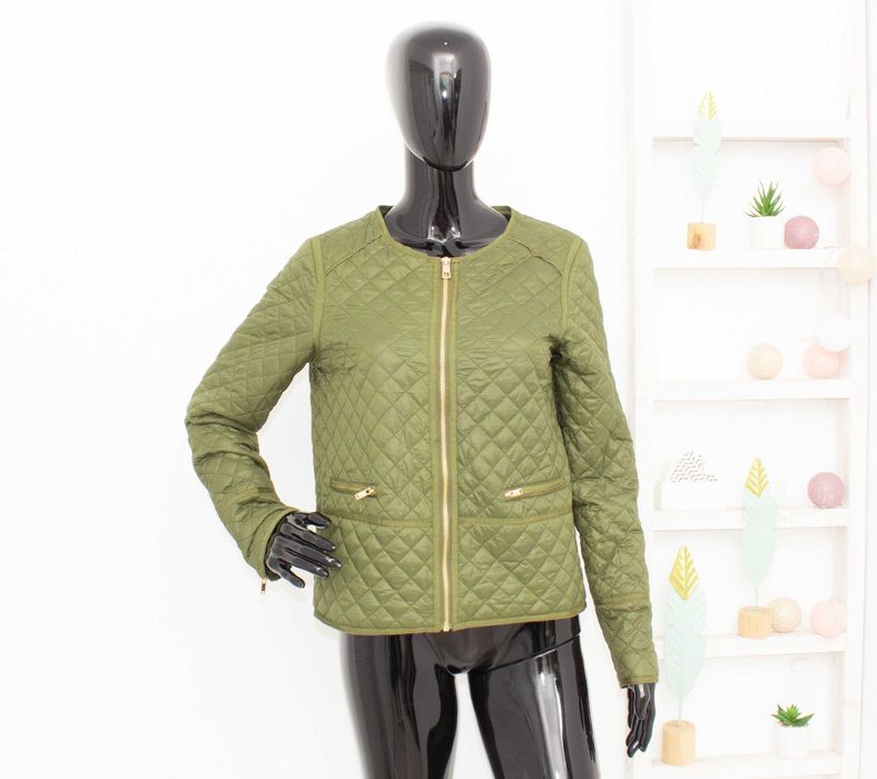 Day Birger et Mikkelsen дамско яке quilted зелено за есенно време 38 М