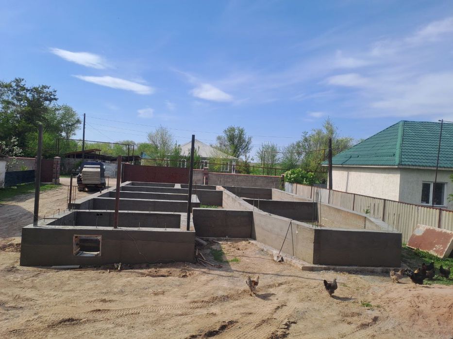 Заливем фундамент бетон