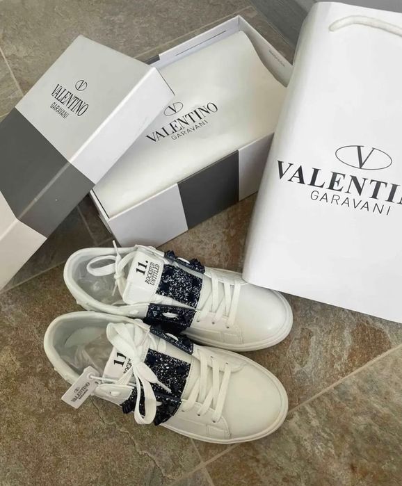 Кеды valentino с блестками