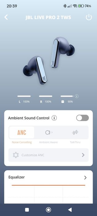 Слушалки JBL LIVE PRO2 Tws