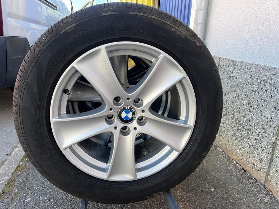 Vând jante cu cauciucuri x5 ,255.55.18 vara