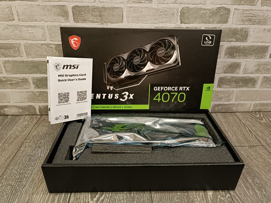 Видеокарта RTX 4070 MSI 12gb ventus 3x