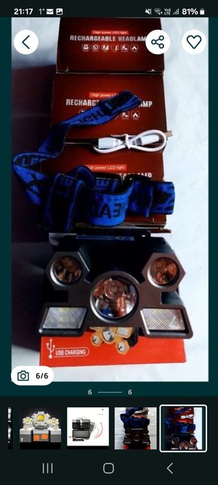 Lanterne LED reîncărcabile de cap