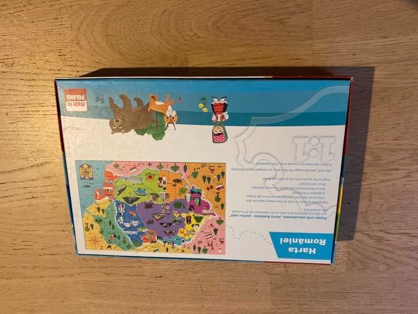 Jocuri copii EQ + puzzle educativ Harta Romaniei+