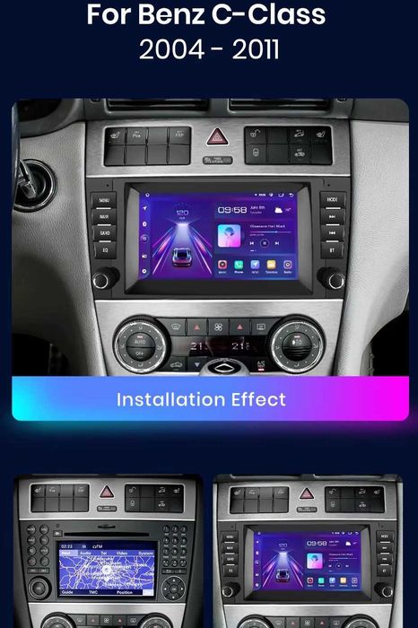 Мултимедия за Mercedes C Class W203 W209 Android C220 CLK Навигация
