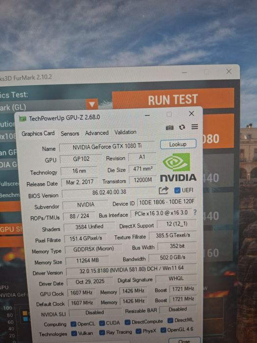 Видеокарта Gtx 1080TI  11gb 352 bit окончательно, Мошенникам не писать