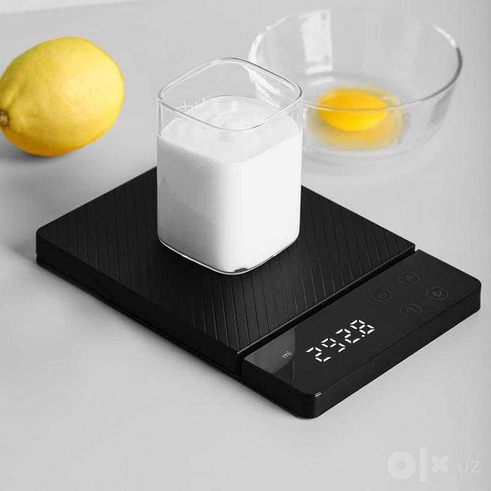 Цифровые кухонные весы Xiaomi ATuMan ES1 USB 8 кг (чёрный)