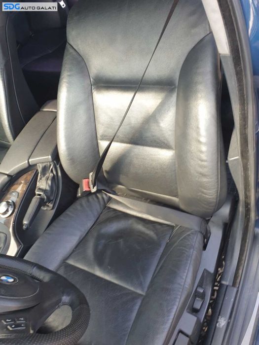 Scaun Stanga Fata Sofer Piele Fara Incalzire BMW Seria 5 E60 E61 2003 - 2010 [C1240]