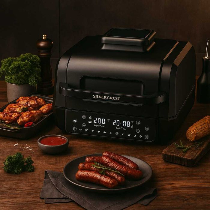Уред 2 в 1 SilverCrest Air Fryer with Grill – хрупкаво, вкусно и без мазнина