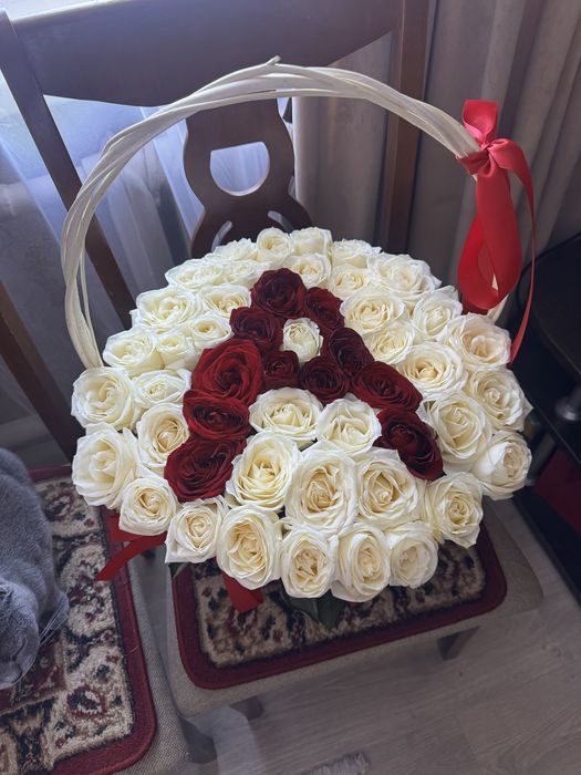 51 роза с буквой А