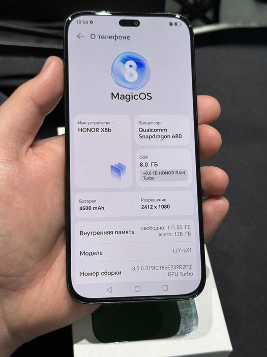 Honor X8B 128gb ozu 8