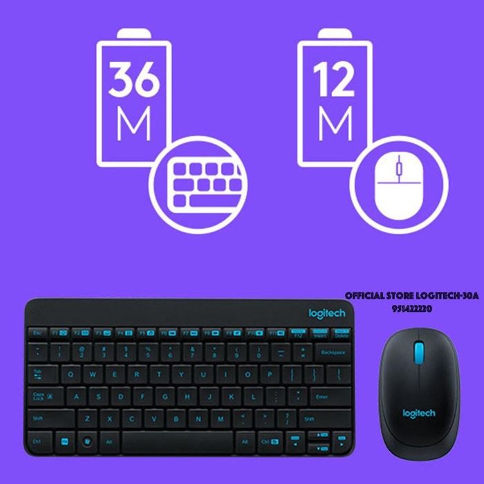 Logitech MK245 Нано Клавиатура мышь ВОДОНЕПРОНИЦАЕМЫЙ