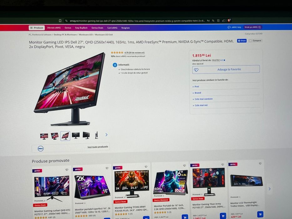 PC Gaming i5 11400/RX5500XT + Monitor gaming 1440p - 165hz