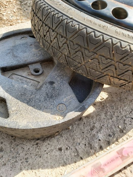 Roata rezerva Opel 5x110 cu suport si triunghi reflectorizant