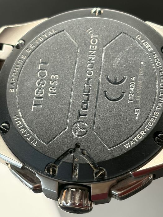 Tissot T-Touch Connect Solar Titanium 47.5 mm, Смарт Часовник iOS, Android