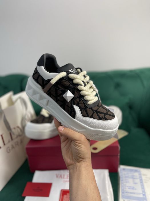 Adidasi Valentino One Stud piele naturala Full Box colectie noua