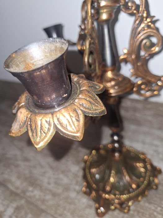Sfestnic lumanari bronz antic
