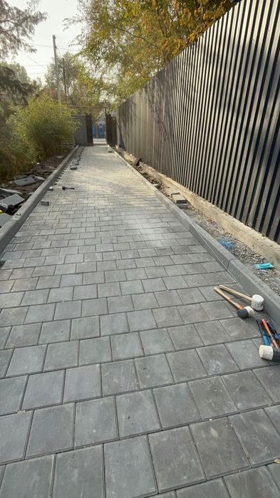 Укладка брусчатки