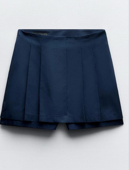 Fusta pantalon, bleumarin, noua. Zara, S