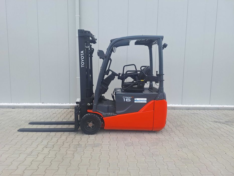 Електрокар Toyota 8FBE16T Дуплекс мачта със свободен ход - 3 300 мм