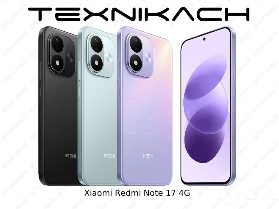 Xiaomi Redmi Note 17 4G • Yetkazib berish • Tekshirib to‘lash