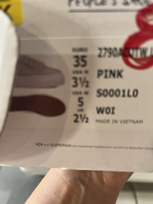 Кецове Superga номер  35