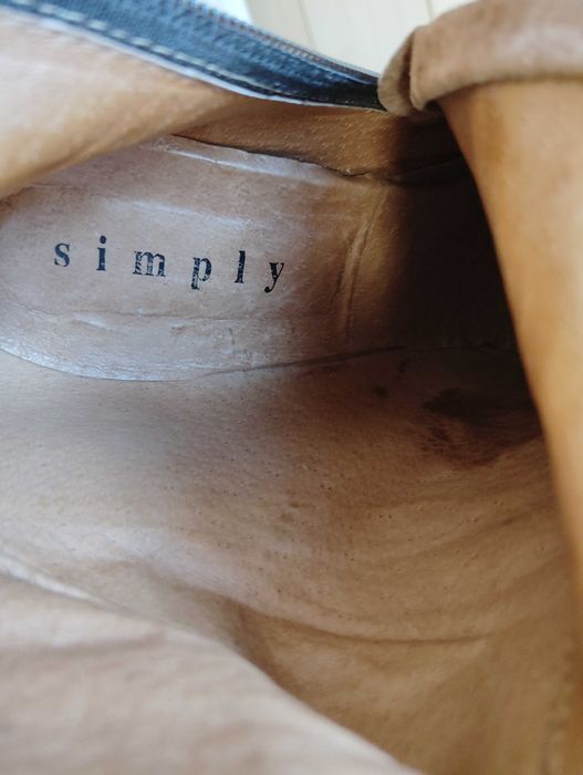 Дамски ботуши SIMPLY естествена кожа за дама с широк прасец 42 номер