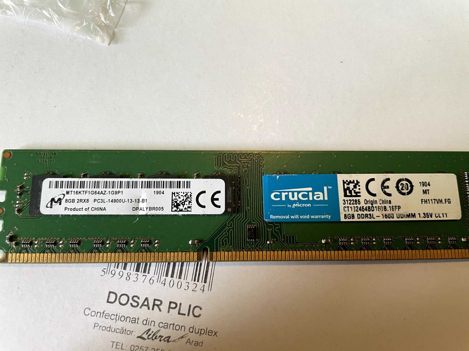 RAM 8GB ddr3 crucial