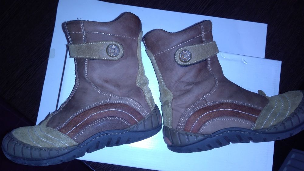 Cizme nr. 31 piele naturala intoarsa/antilopa, mKids - UTILIZATE