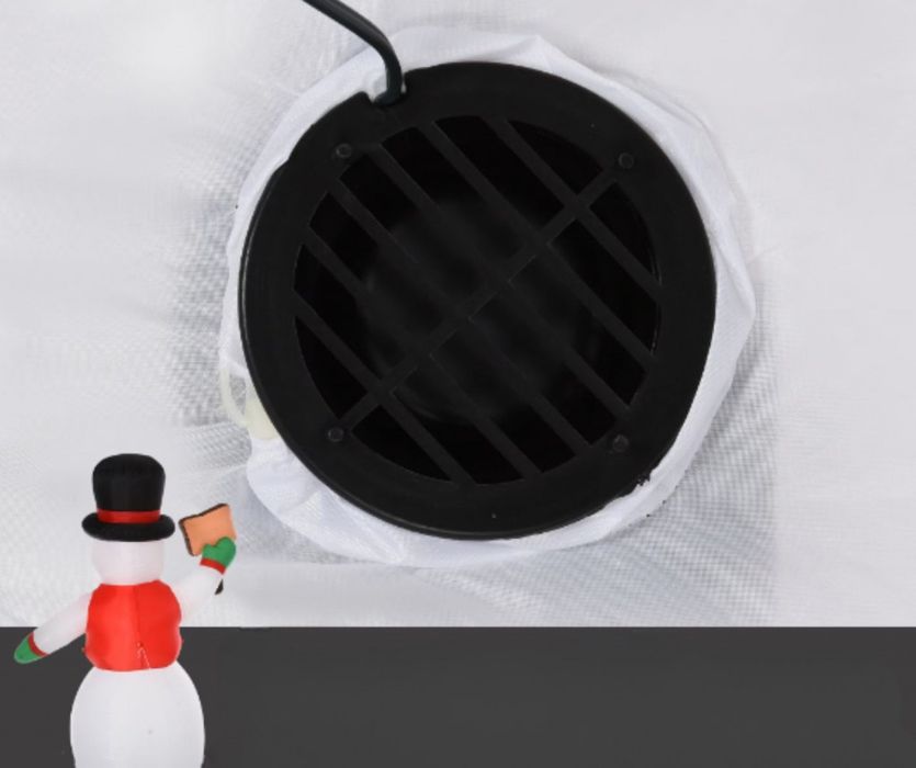 Снежен човек,надуваем,LED светлини,многоцветен