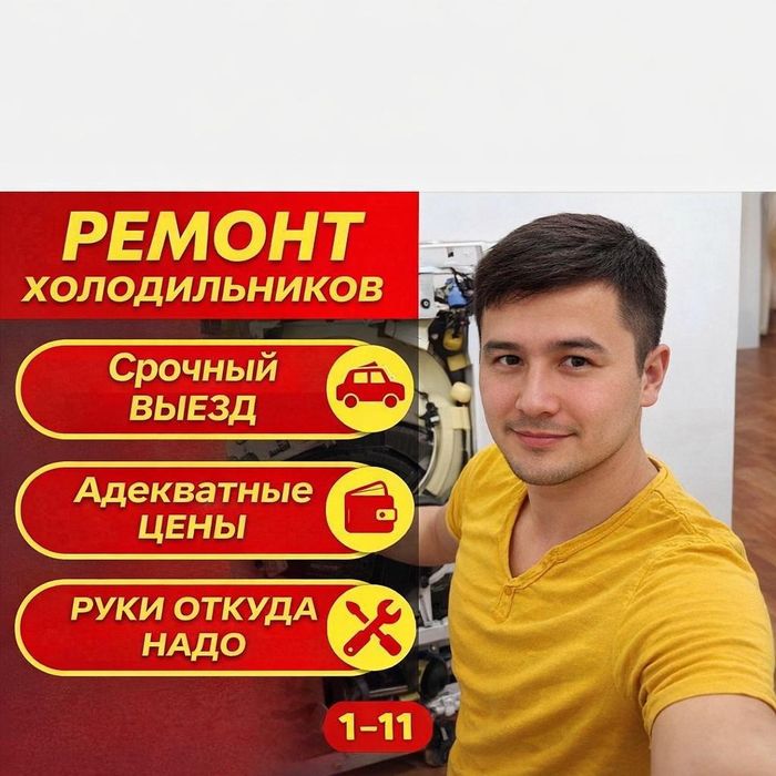 Срочный ремонт холодильников и стиральных машин выезд сегодня Астана