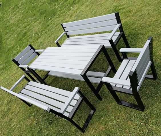Столы и скамейки для дачи.