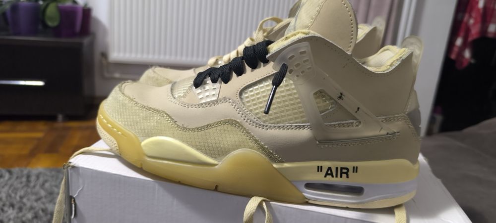 Vand jordan 4 off white