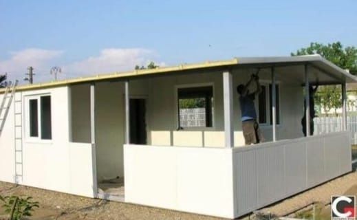 Vând case din containere de locuit pe piloni