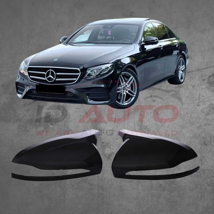 Капаци за огледала Batman на Mercedes E-Class W213 (2016–2023) черни