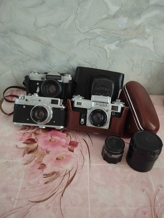 Фотоаппараты советские, разные.