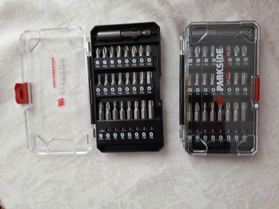 Trusa cu BITI si accesoriu fixare bormasina Parkside