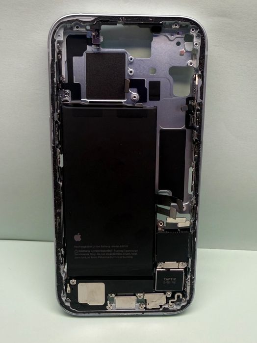 iPhone 15 Blue Albastru rama carcasa baterie enclosure housing frame