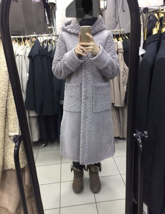 Дубленка тедди на 44-46