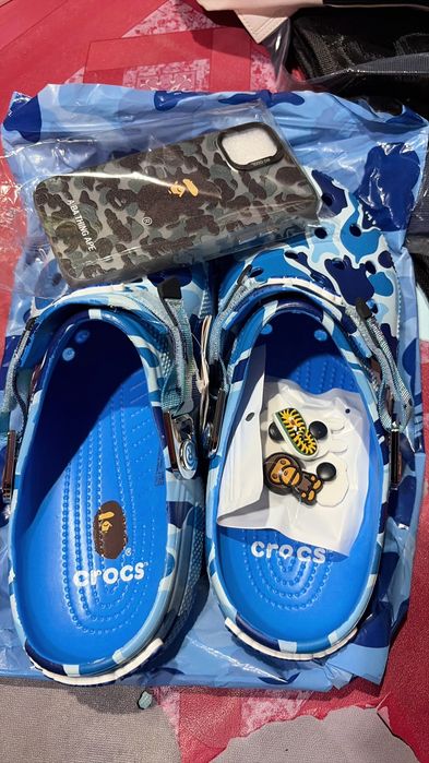 ХИТ! Камуфляжные BAPE Crocs под заказ