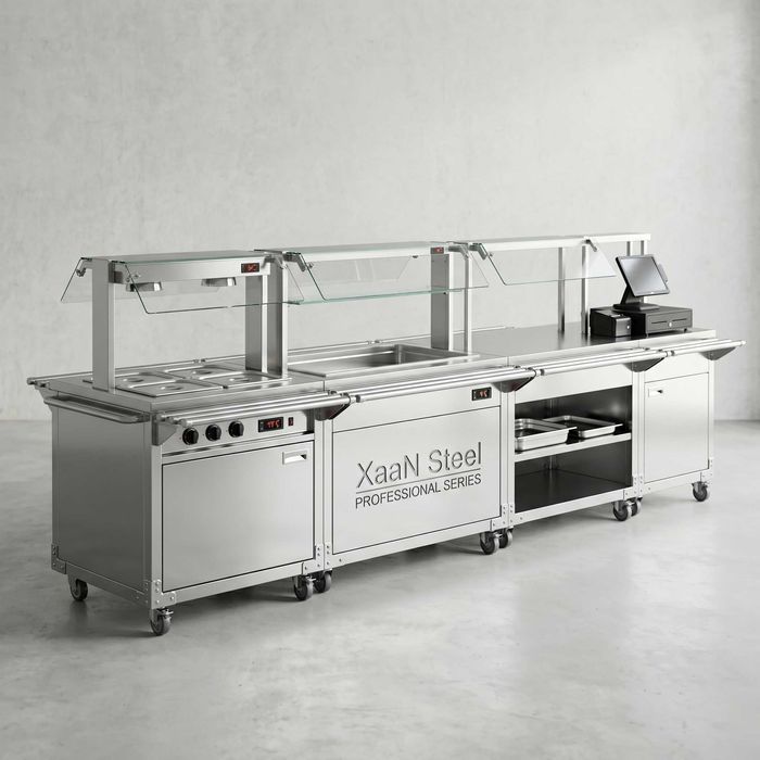 Ovqat tarqatish liniyasi (Nerjaveyka) — XaaN Steel Professional