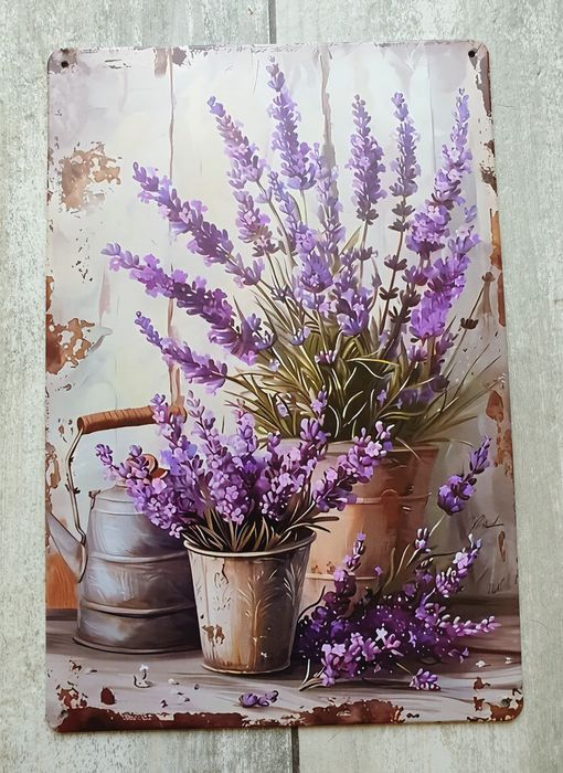 Метална табела лавандула