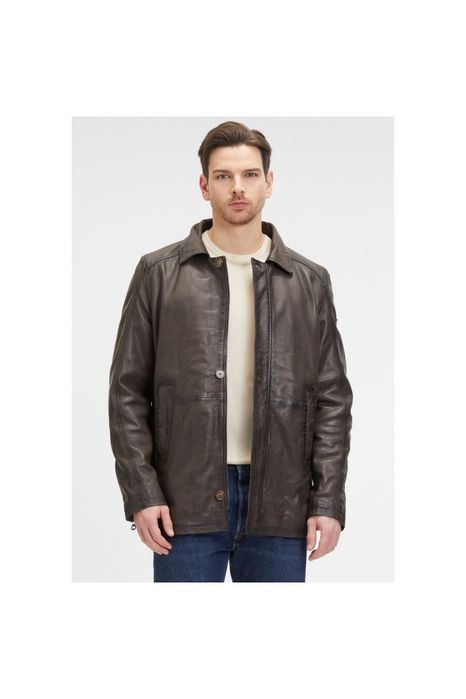 Geaca de Piele Barbati Mauritius Maro Inchis GMSantfort
