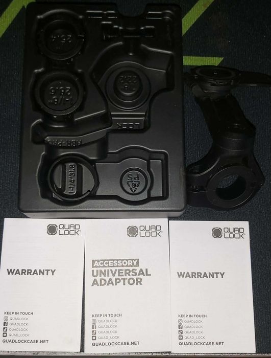 Quad lock , handlebar mount PRO